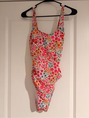 Women’s Floral One-Piece Swimsuit - Pink Multi